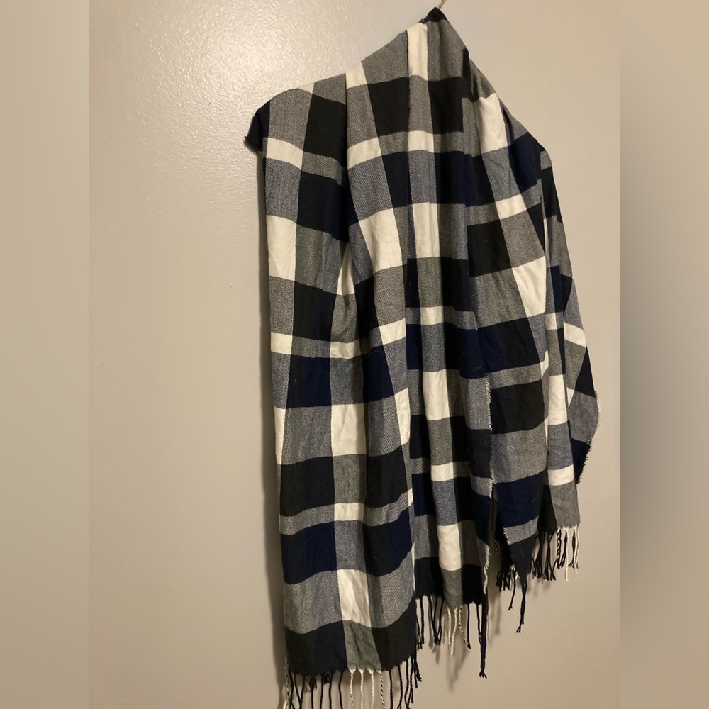 Buffalo plaid flannel scarf